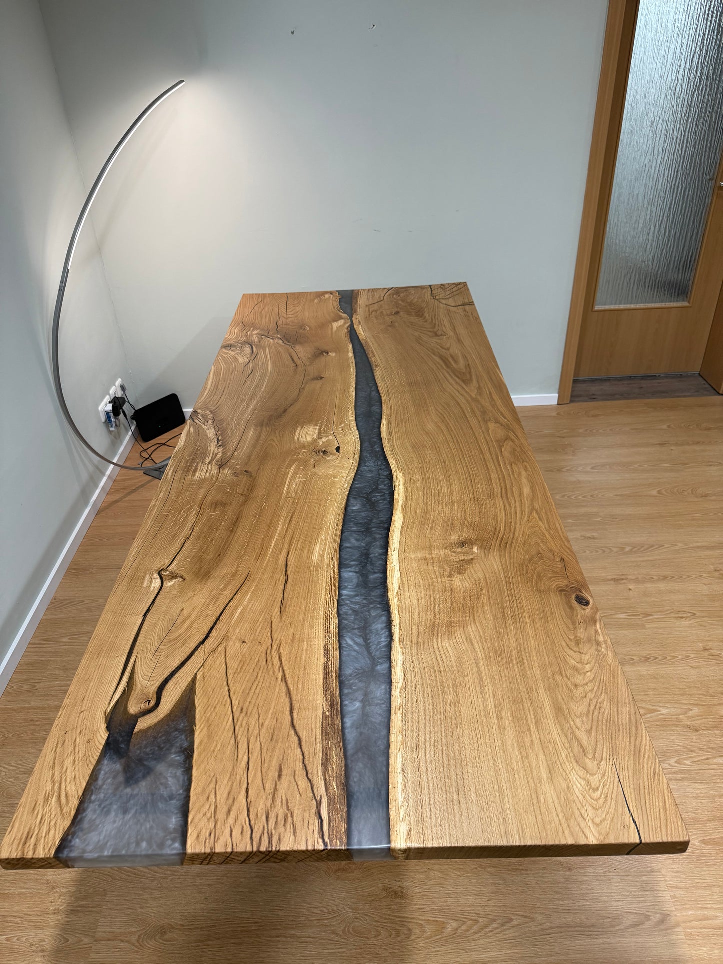 Tischplatte Eiche Epoxidharz 260cm