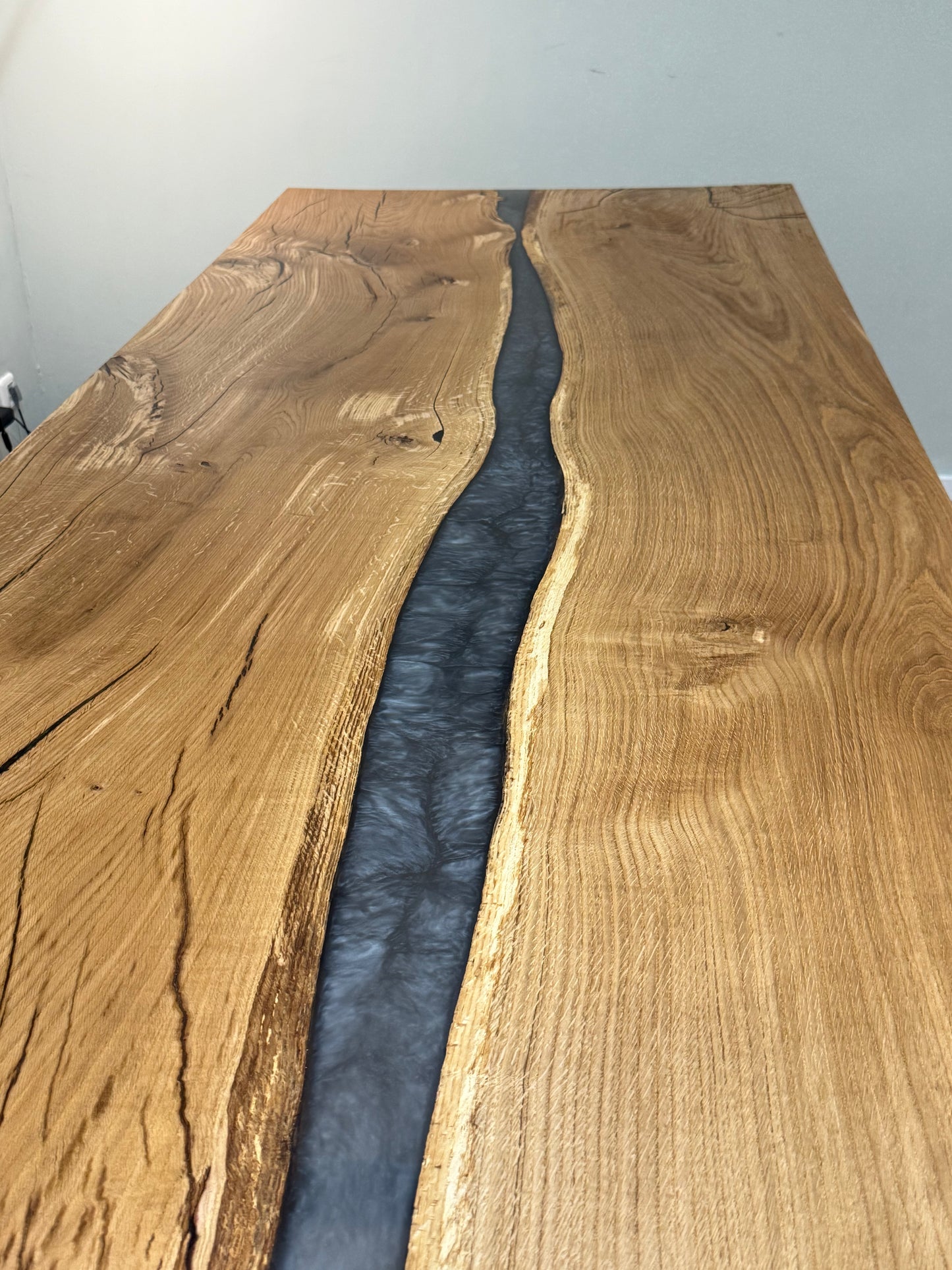 Tischplatte Eiche Epoxidharz 260cm
