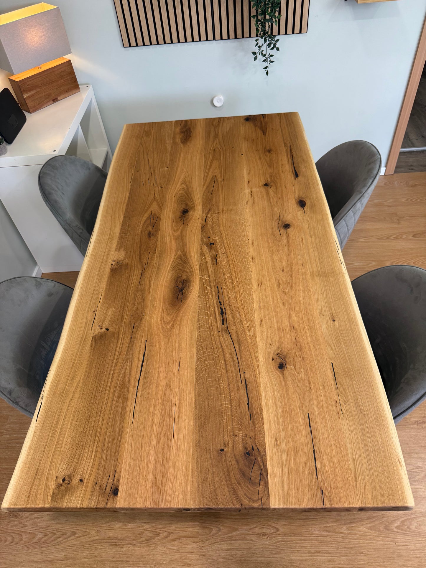 Tischplatte Eiche massiv Naturbaumkanten 180cm